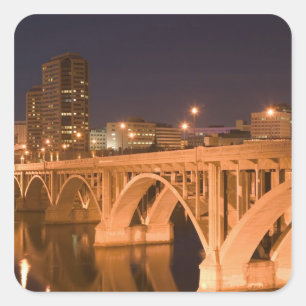 Canada, Saskatchewan, Saskatoon: Broadway Vierkante Sticker