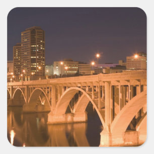 Canada, Saskatchewan, Saskatoon: Broadway Vierkante Sticker