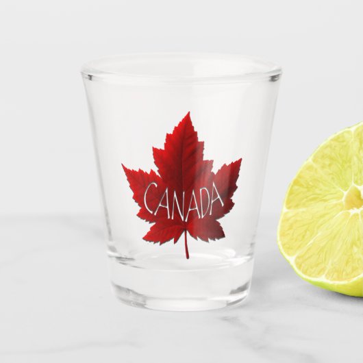 Canada Shot Glasses Canada Maple Leaf Souvenir Glas (Voorkant)
