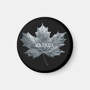 CANADA SILVER MAPLE LEAF MAGNEET