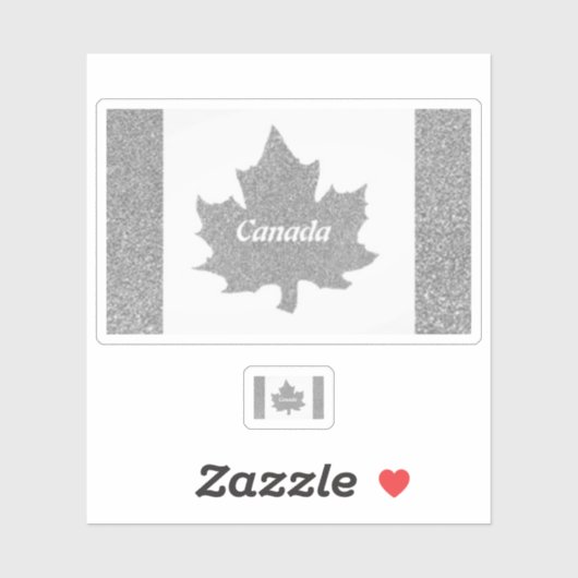 CANADA SILVER STICKER (Vel)
