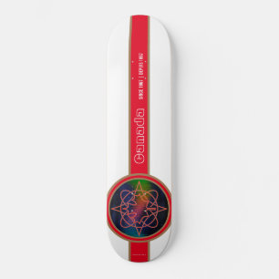 Canada sinds 1867 Aurora White Skateboard