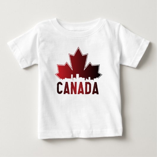 Canada Skyline Gradient Maple Leaf Patriotic (Voorkant)