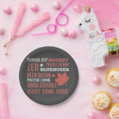 Canada Slang Subway Art Papieren Bordje (Feest)