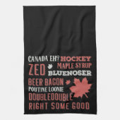 Canada Slang Subway Art Theedoek (Verticaal)