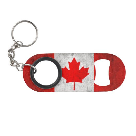 Canada Sleutelhanger Flessenopener (Voorkant (Horizontaal))