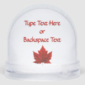 Canada Snow Globe Custom Canada Snowglobe (Arrière)