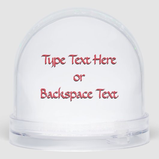 Canada Snow Globe Custom Canada Snowglobe Sneeuwbol (Achterkant)