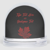 Canada Snow Globe Personalized Canada Snow Globes (Arrière)
