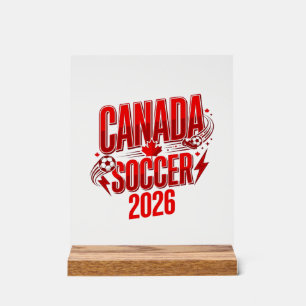 Canada Soccer 2026 Soccer Bold Typographie de pays