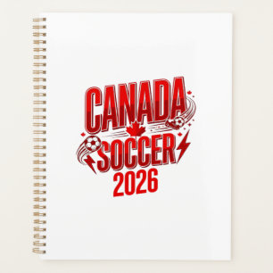 Canada Soccer 2026 Voetbal Vet Land Typografie Planner