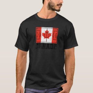 Canada Soccer Field Country Flag Canadian Pride T-shirt