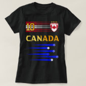 Canada Soccer Jersey Canadian Flag Football Lovers T-shirt (Design voorkant)