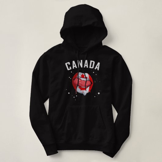 Canada Soccer Sports Team Canadian Fan Hoodie (Design voorkant)