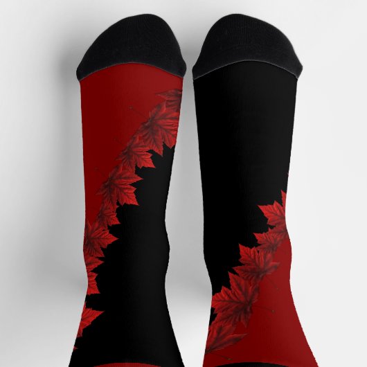 Canada Socks Canada Maple Leaf Socks Customize Sokken (Top)