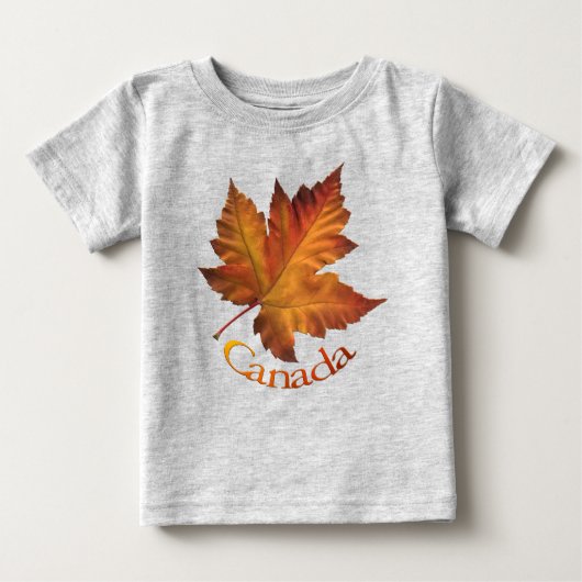 Canada Souvenir Baby T-shirts - Gepersonaliseerd (Voorkant)