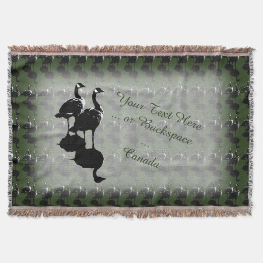 Canada Souvenir Blanket Canada Goose Throw Blanket Deken (Voorkant)
