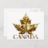 Canada Souvenir Briefkaarten Canada Flag Art Kaart (Voorkant / Achterkant)
