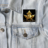Canada Souvenir Button Gold Canada Buttonnen Gifts (In situ)