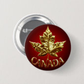 Canada Souvenir Button Gold Medal Canada Buttonnen (Voorkant /achterkant)