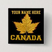 Canada Souvenir Button Varsity Canada Buttonnen Pi (Voorkant)