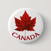 Canada Souvenir Buttonnen Canada Vlag Maple Leaf P Ronde Button 5,7 Cm (Voorkant)