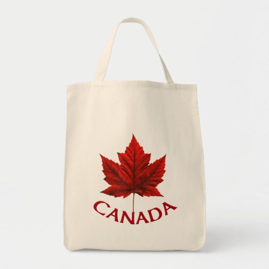 Canada Souvenir Canvas tassen Canada Maple Leaf Ba (Voorkant)