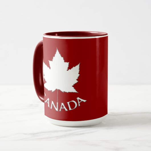 Canada Souvenir Coffee Cup Aangepaste Canada Mokke Mok (Voorkant links)