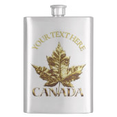 Canada Souvenir Flask Custom Gold Canada Flask Flacon (Voorkant)