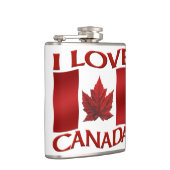 Canada Souvenir Flask I Love Canada Flasks Gifts Heupfles (Rechts)