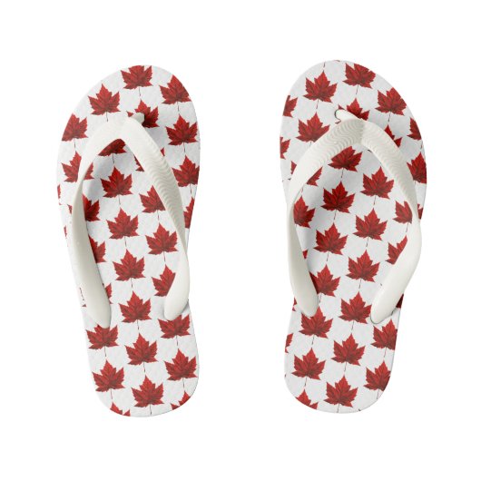 Canada Souvenir Flip Flop Sandals Canada Shoes (Voetbed)