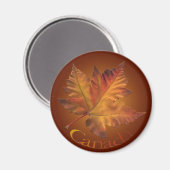 Canada Souvenir Fridge Magnet Maple Leaf Magnet Magneet (Voorkant / Achterkant)