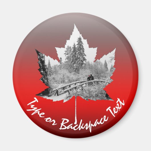 Canada Souvenir Koelkast Magnet Custom Canada Gift Magneet (Voorkant)