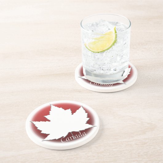 Canada Souvenir Onderzetter Canada Maple Leaf Onde (Zijkant)