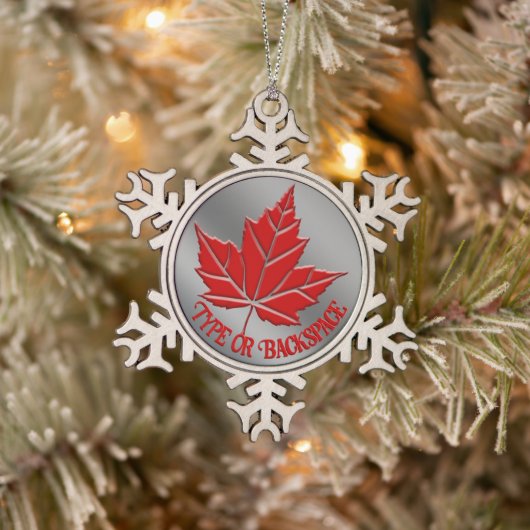 Canada Souvenir Ornament Personalized Canada Gift (Boom)