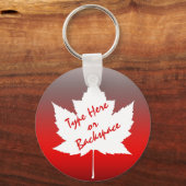 Canada Souvenir Sleutelhanger Custom Canada Keepsa (Achterkant)