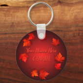 Canada Souvenir Sleutelhanger Personalized Canada  (Voorkant)