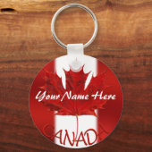 Canada Souvenir Sleutelhanger Personalized Canada  (Voorkant)