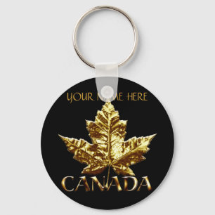 Canada Souvenir Sleutelhanger Persoonlijke Gold Me