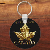 Canada Souvenir Sleutelhanger Persoonlijke Gold Me (Voorkant)
