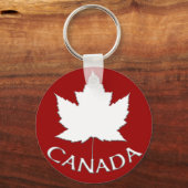 Canada Souvenir Sleutelhanger Red & White Maple Le (Voorkant)