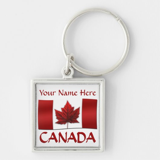 Canada Souvenir Sleutelhangers Canada Vlag Sleutel (Voorkant)
