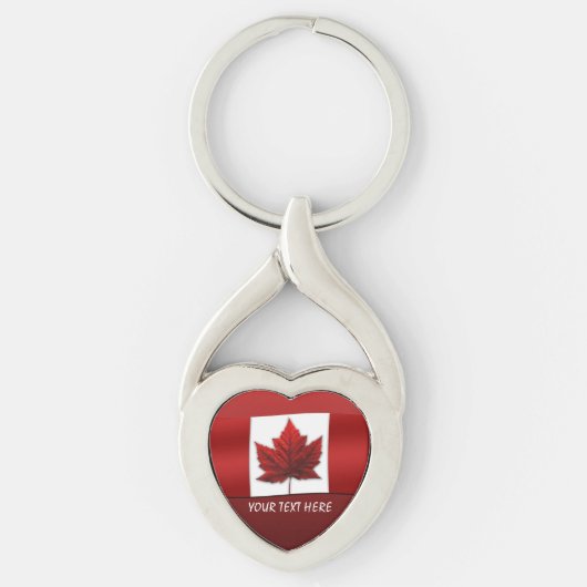 Canada Souvenir Sleutelhangers Custom Canada Flag  (Voorkant)