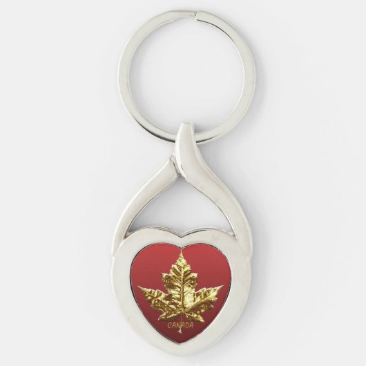 Canada Souvenir Sleutelhangers Custom Gold Canada  (Voorkant)