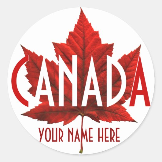 Canada Souvenir Stickers Aangepaste Canada Sticker (Voorkant)