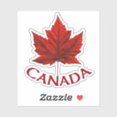 Canada Souvenir Stickers Red Maple Leaf Stickers (Vel)