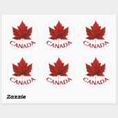 Canada Souvenir Stickers Red Maple Leaf Stickers (Vel)