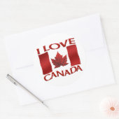 Canada Souvenir Stickers Red Maple Leaf Stickers (Envelop)