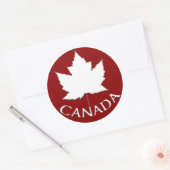 Canada Souvenir Stickers Red Maple Leaf Stickers (Envelop)