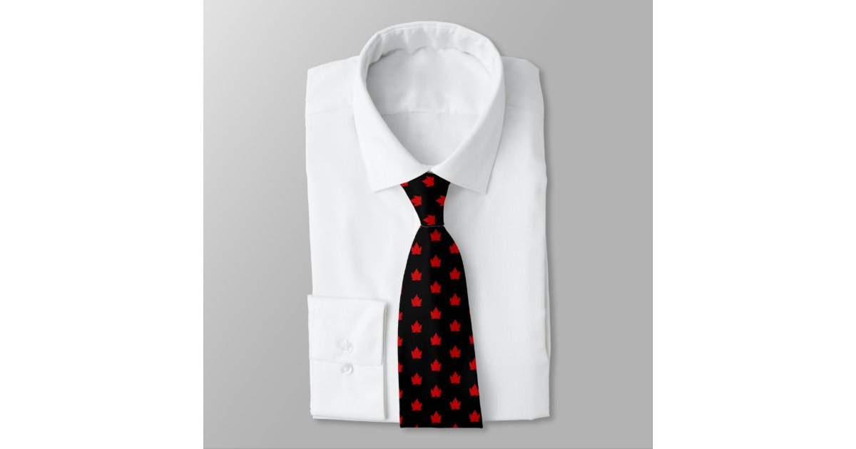 inkomen Pluche pop Mos Canada Souvenir Stropdas Canada Maple Leaf Necktie | Zazzle.be